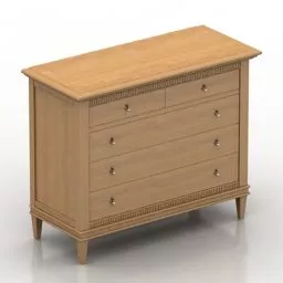 Wooden Locker Tosato Design 3d model