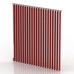 Jalousie Office Curtain V1 3d model