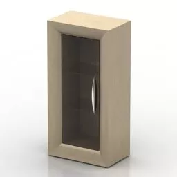 Locker Showcase Tv Stand 3d model