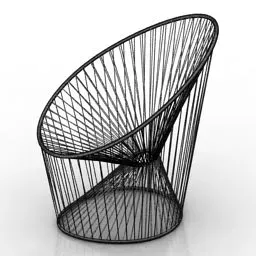 Outdoor Armchair Diabolo Design 3d model