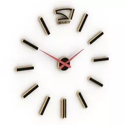Small Steel Alarm Clock 3d model