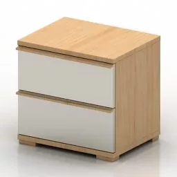 Nightstand Box Shape 3d model