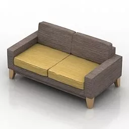 Sofa Samson 2 Seats 3d model