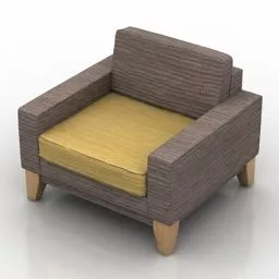 Single Armchair Samson 3d model