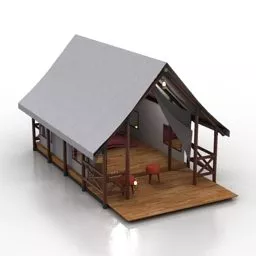 Ancient Military Tent 3d model