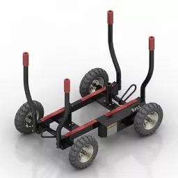 Dog Sled Transport 3d model