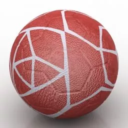 Soccer Ball Black White 3d model