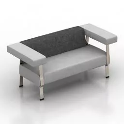 Single Sofa Aksioma 3d model