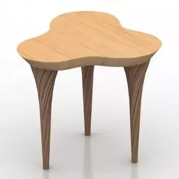 Wooden Table Caviasca 3d model Wooden Table Caviasca 3d model