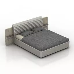 Bedroom Nevada Double Bed 3d model