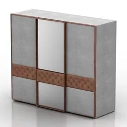 Wardrobe Dolores Bedroom Furniture 3d model