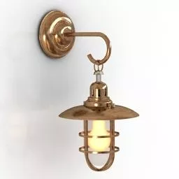 Vintage Sconce Fisherman 3d model