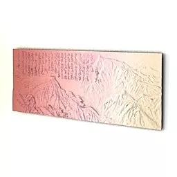 Asian Wide Picture Decor 3d model