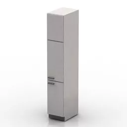Locker 3 Door Cabinet 3d model