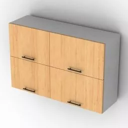 Locker Kitchen 4 Doors V1 3d model