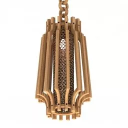 Luster Wooden Ceiling Lamps 3d model
