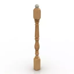 Baluster Wooden Material 3d model