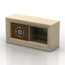 Locker Showcase Tv Decor 3d model