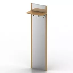 Wall Rack With Pegs 3d model
