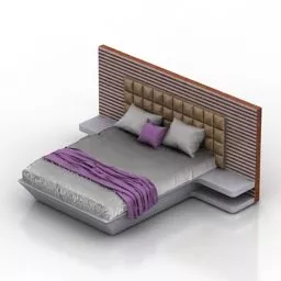 Bed Square 3d model