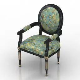 Armchair King Louis Xvi 3d model
