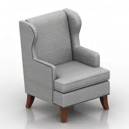 Wingback Armchair Lianor 3d model