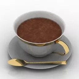 Ancient Chinese Gold Wine Cup 3d model