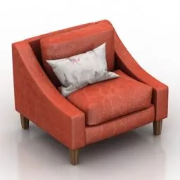 Big Single Armchair 3d model