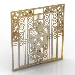 Metal Fence For Balcony 3d model