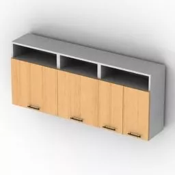 Locker Shelves For Kitchen 3d model