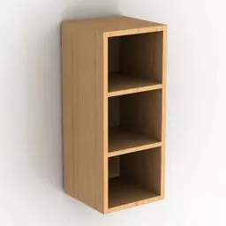 Shelf Kitchen Furniture 3 Drawer 3d model
