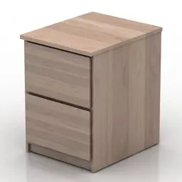 Ikea Locker Mdf 2 Drawers 3d model