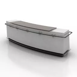 Office Reception Rack 3d model