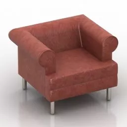 Armchair Liza Single Chair 3d model