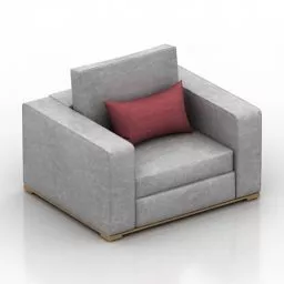 Single Coffee Armchair 3d model