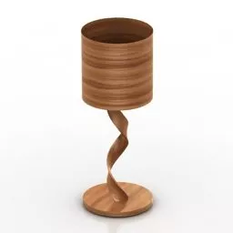 Decoration Lamp Wooden 3d model