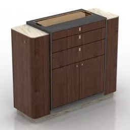 Locker Wardrobe Shelf Combine 3d model