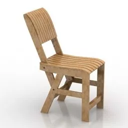 Rusty Wooden Chair 3d model