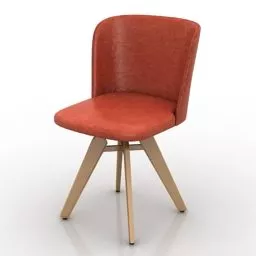 Single Chair Mulan Design 3d model