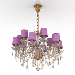 Luster Lampex Two Bulbs 3d model