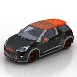 Citroen Ds3 Racing Car 3d model