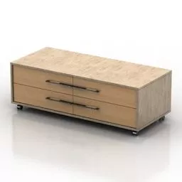 Wooden Locker City Furniture 3d model