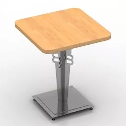 Square Wood Coffee Table V1 3d model
