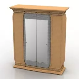 Classic Wardrobe With Mirror 3d model