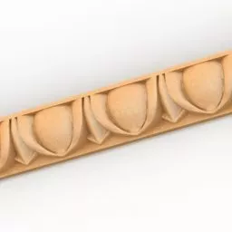 Curved Decoration Ceiling Cornice 3d model