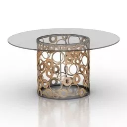 Table Saturn Decorative Legs 3d model