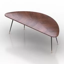 Table Leaf Shape 3d model Table Leaf Shape 3d model