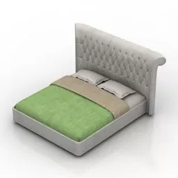 Double Bed Virginia 3d model