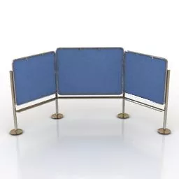Stand Screen Divider Space 3d model