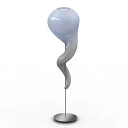 Curved Bulb Lamp V1 3d model